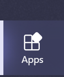 Apps Button im Microsoft Teams Client